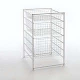 elfa Drawer System 35 Wire Drawer 3 Runner - White