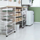 elfa Drawer System 55 Wire Drawer 1 Runner - White