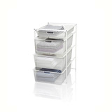 elfa Drawer System 55 Mesh Drawer 2 Runner - White