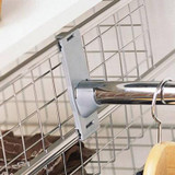 elfa White Frame to Wall Rod Holder (Pair)