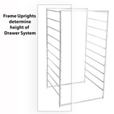 elfa Drawer System Mini Frame Sides 7 Runner 2-Piece - White