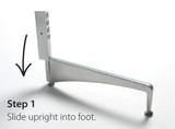 Elfa White Freestanding Upright