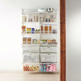 elfa 40 Wire Shelf Basket 607mm Width - White