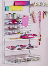 elfa Utility Pegboard Tall Box Clear