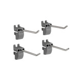 elfa Utility Pegboard Hook Long Tool 4-Pack - Grey