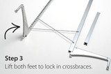 Elfa White Freestanding Foot Narrow