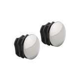 elfa Hanging Rod End Caps 2-Pack - Silver