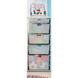 elfa White 10 Runner Mesh  5 Drawer Stand Alone Unit