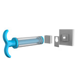 EvoVac Suction Bathroom Double Utility Hook - Chrome