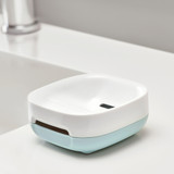 Joseph Joseph Bathroom Slim Soap Dish - White/Blue