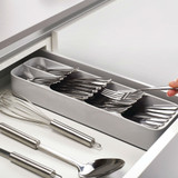 Joseph Joseph DrawerStore Compact Cutlery Drawer Organiser - Grey