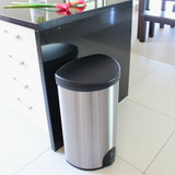 White Magic Smart Bin 50L - Fingerprint Proof Stainless Steel