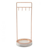Stackers Jewellery 8 Hook Stand - Rose Gold/Marble