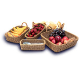 IconChef Woven Food Safe Rectangular Basket with Handle - Small