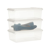 Howards Stackable Shoe Box Set Of 3 5.5L