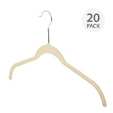 Howards Flocked Hanger 20 Pack - Cream