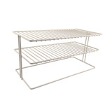 Howards Wire 2-Tier Cabinet Shelf - White