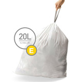 simplehuman Bin Liner 20L Code E - 60 Pack