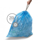 simplehuman Bin Recycling Liner 20L Code D - 60 Pack