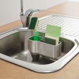 simplehuman Sink Caddy - Stainless Steel with Silicone Brush Holder