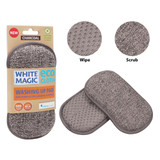 White Magic Eco Cloth Washing Up Pad - Charcoal