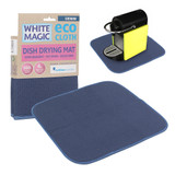 White Magic Eco Cloth Dish Drying Mat Denim Howards Storage World
