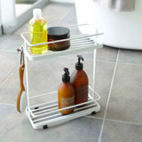 Yamazaki Two-Tier Tower Shower Caddy Rack- White