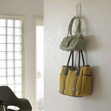 Yamazaki 6 Hook Chain Hat & Bag Holder - White