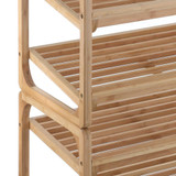 3 Tier Bamboo Stackable Shoe Rack