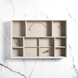 Stackers Supersize Watch & Accessory Jewellery Box Layer Deep - White