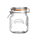 Kilner Square Clip Top Jar Glass - 1L