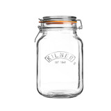 Kilner Square Clip Top Glass Jar - 1.5L