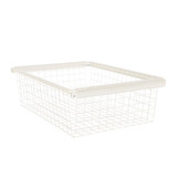 elfa 40 Gliding Wire Drawer W605mm x H185mm - White