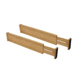 Bamboo Drawer Dividers 2 Pack - Deep