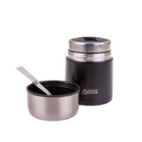 Oasis Stainless Steel Insulated Food Jar with Spoon 600ml