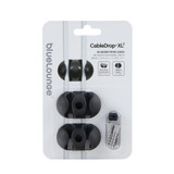 BlueLounge XL CableDrop Duo Cable Holder Set of 2- Black