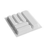 Howards 6 Compartment Cutlery Tray 43cm - White