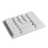 Howards 7 Compartment Cutlery Tray 63cm - White