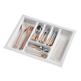 Howards 7 Compartment Cutlery Tray 63cm - White