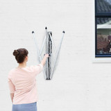 brabantia 24m WallFix Wall Mounted Clothes Dryer with Protective Cover