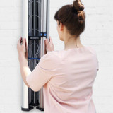 brabantia 24m WallFix Wall Mounted Clothes Dryer with Stainless Steel Storage Box