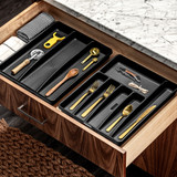 madesmart 6 Compartment Cutlery Tray - Carbon