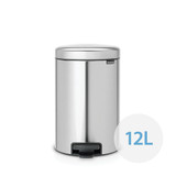Brabantia NewIcon Pedal Bin 12L Fingerprint Proof - Matte Steel