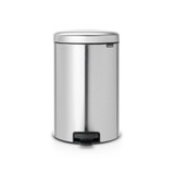 brabantia NewIcon Pedal Bin 20L Fingerprint Proof Matte Steel