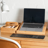 Howards Bamboo Angled Laptop Stand