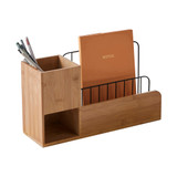 Howards Bamboo Desk Organiser 2 Dividers