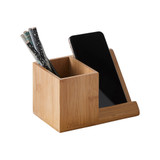 Howards Bamboo Desk Organiser with Phone Holder