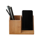 Howards Bamboo Desk Organiser with Phone Holder