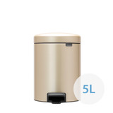 brabantia NewIcon Pedal Bin 5L - Metallic Gold