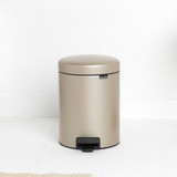 brabantia NewIcon Pedal Bin 5L - Metallic Gold